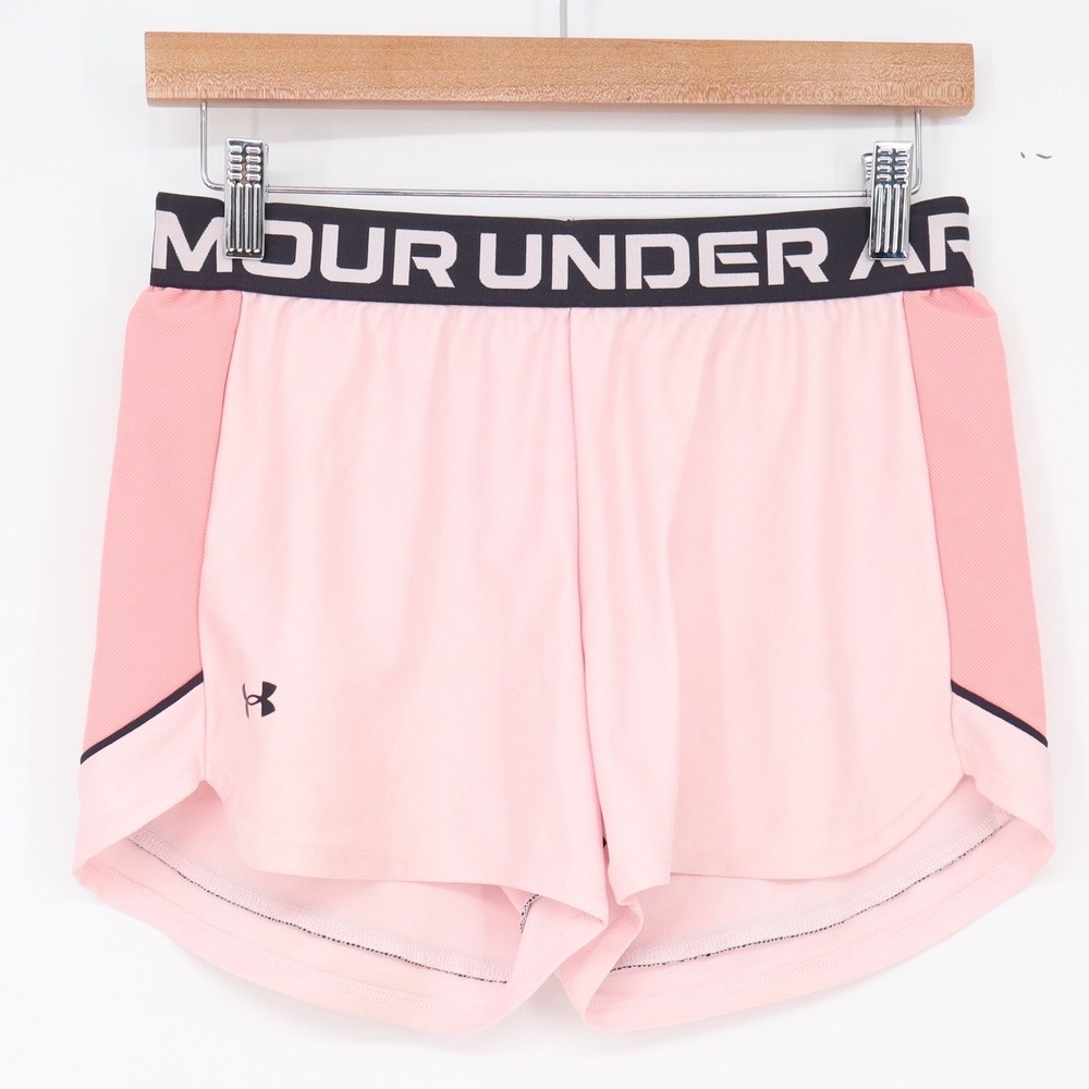 Under Armour Shorts Women Small Play Up Pink Loose Fit Activewear Excellent